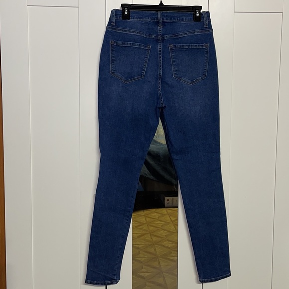 Fashionova High Waisted Skinny Jeans - Blue - Size 15 - Picture 5 of 9